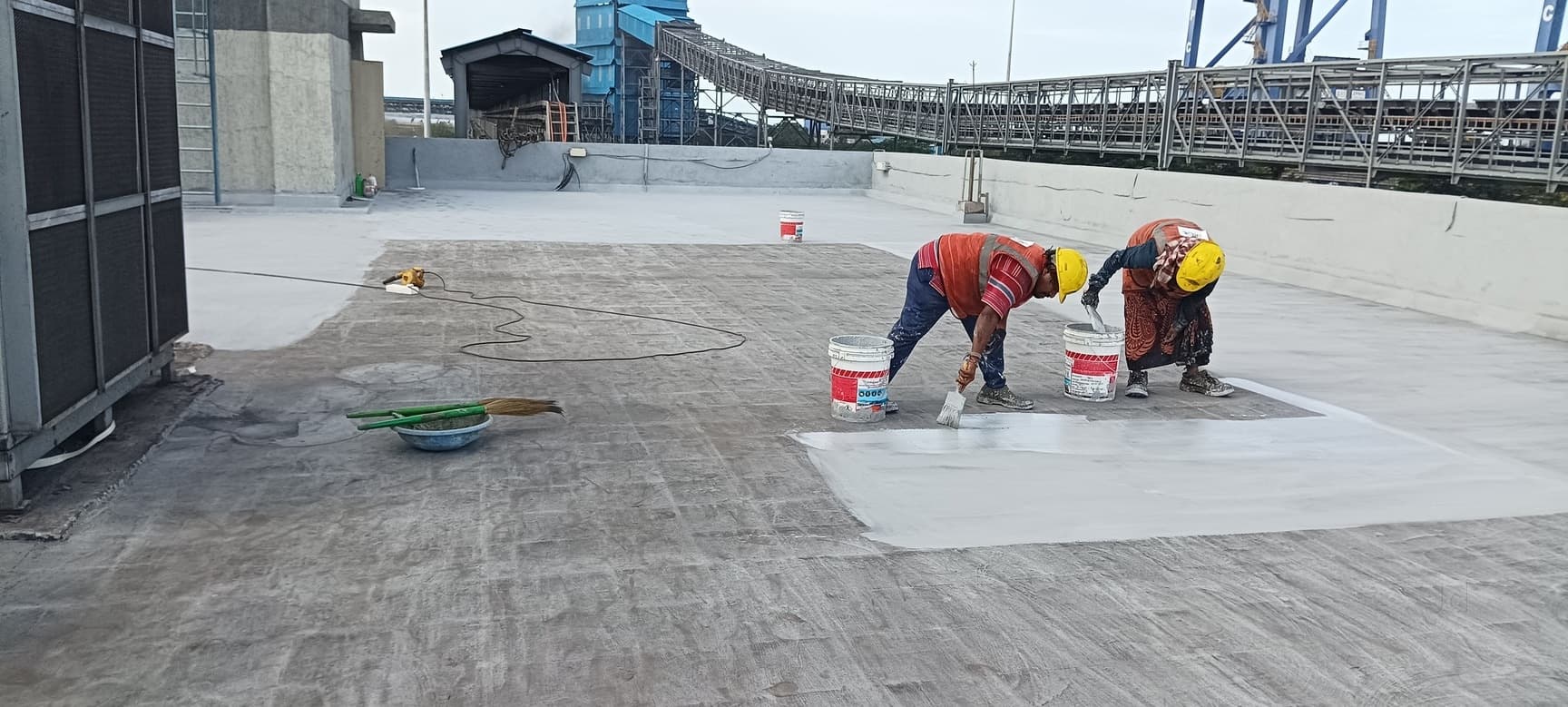 Waterproofing Construction Site